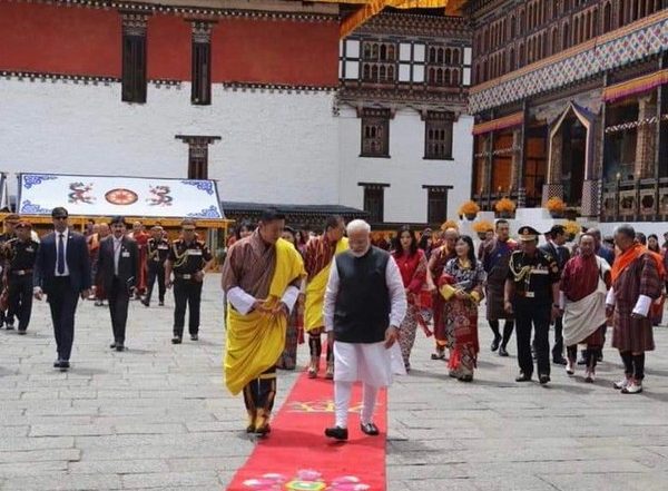 PM Narendra Modi Thanks His Bhutanese Counterpart Lotay Tshering for Highest Civilian Award Ngadag Pel gi Khorlo