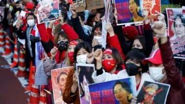 World News | Over 2,500 Myanmar Refugees Flee to Thailand Amid Clashes: Reports