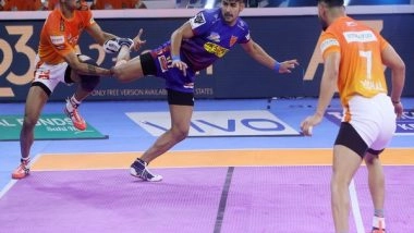 Sports News | Pro Kabaddi League: Naveen Kumar Shines as Dabang Delhi KC Beat Puneri Paltan