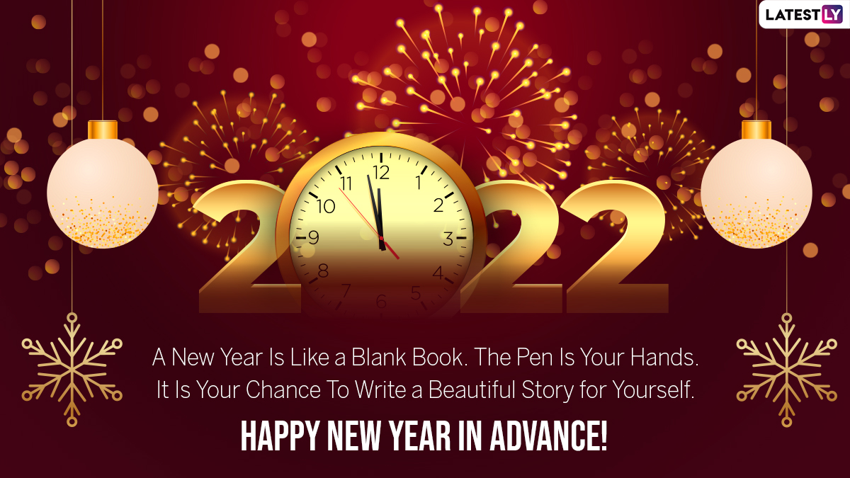 New Year's Eve 2021 Greetings: Celebrate HNY 2022 in Advance by ...