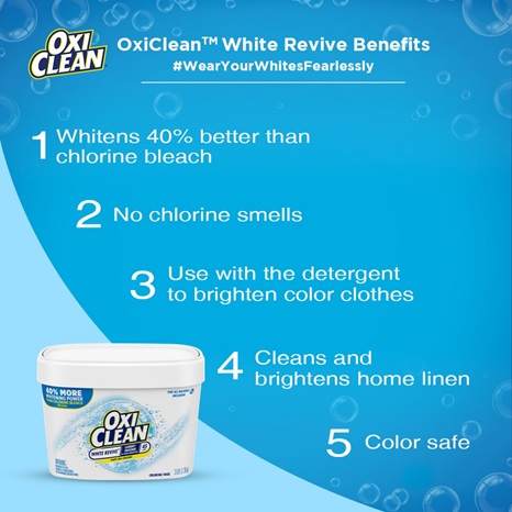 OxiClean White Revive for White Clothes 