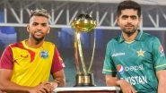 Pakistan vs West Indies Live Streaming Online on SonyLiv, 1st T20I 2021: Get PAK vs WI Cricket Match Free TV Channel and Live Telecast Details On PTV Sports and Sony SIX