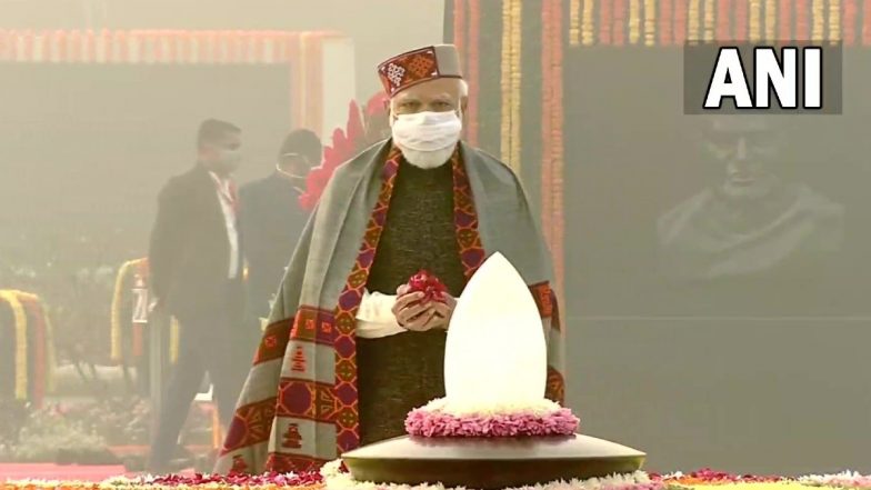Atal Bihari Vajpayee Birth Anniversary: PM Narendra Modi Pays Tributes to Former Prime Minister and BJP Stalwart on His Birthday