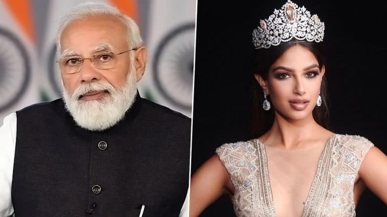 PM Narendra Modi Congratulates Harnaaz Sandhu for Winning Miss Universe 2021