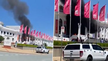 Old Parliament House in Canberra Set on Fire by Protesters