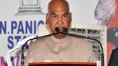 India News | President Kovind Unveils P N Panicker's Statue in Thiruvananthapuram, Says He Made Libraries, Literacy People's Movement