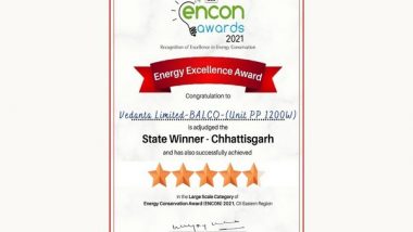 Business News | BALCO's Power Plants Win CII ENCON Awards 2021