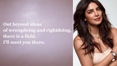 Priyanka Chopra Jonas Hints About Her Upcoming Show Citadel With an Interesting Rumi Quote!