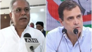 India News | Bhupesh Baghel Apprises Rahul Gandhi of Congress Preparations for UP Polls