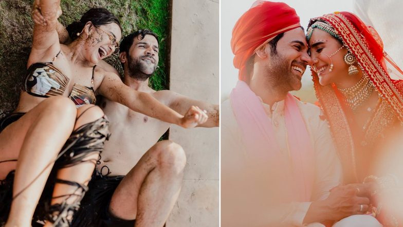 Rajkummar Rao Celebrates His One-Month Wedding Anniversary by Sharing Adorable Pictures With His Wife Patralekhaa (View Pics)