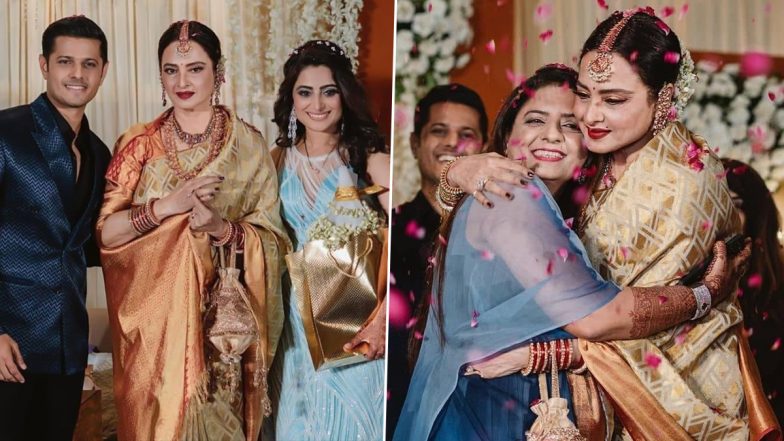 Rekha Graces Ghum Hai Kisikey Pyaar Meiin’s Neil Bhatt and Aishwarya Sharma’s Wedding Reception (View Pics)