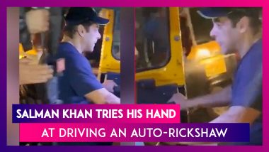 Salman Khan Tries His Hand At Driving An Auto-Rickshaw