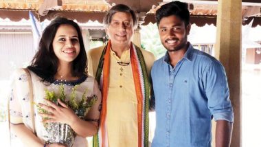 Shashi Tharoor Wishes Sanju Samson and His Wife Charulatha on Their Third Wedding Anniversary