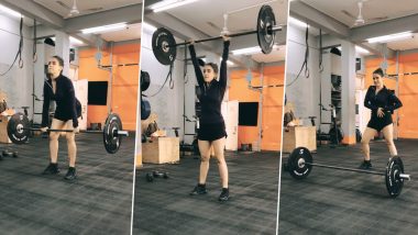 Sanya Malhotra Shows Her Love for Doja Cat’s Song ‘Woman’ While Gymming and We Are Impressed! (Watch Video)