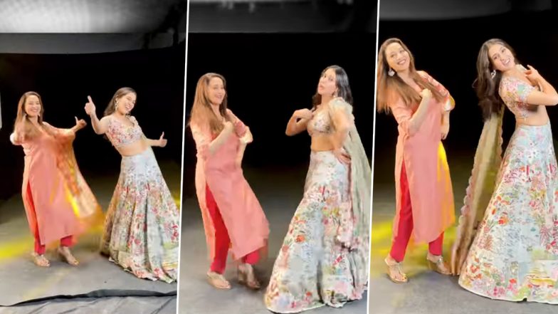 Sara Ali Khan Does Atrangi Re’s ‘Chaka Chak’ Dance With Madhuri Dixit But There’s a Twist (Watch Video)