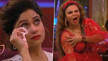 Bigg Boss 15: Shamita Shetty Gets Teary-Eyed After Rakhi Sawant Makes Fun of Her Shoulder Injury (Watch Video)