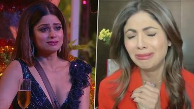 Bigg Boss 15: Shamita Shetty Cries Inconsolably After She Virtually Meets Sister Shilpa Shetty (Watch Video)