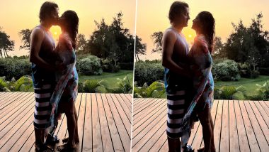 Shriya Saran and Husband Andrei Koscheev Bid Adieu to 2021 With a Steamy Liplock in Goa (View Pics)