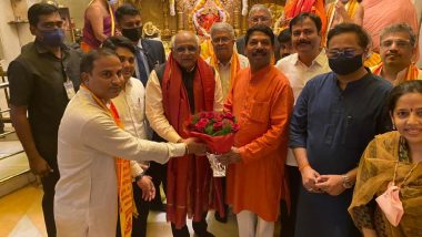 Gujarat CM Bhupendra Patel Visits Siddhivinayak Temple in Mumbai