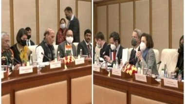 World News | Rajnath Singh Meets French Counterpart Parly, Holds 3rd Annual Defence Dialogue