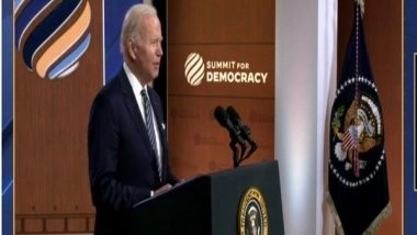 World News | At Democracy Summit, Biden Stresses Making Govts Transparent, Accountable