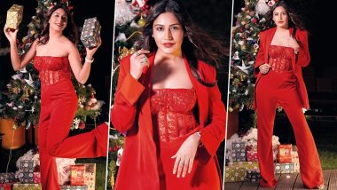 Christmas 2021: Surbhi Chandna Is a Total Hottie As She Decks Up in an All Red Outfit for Her Most Favourite Time of the Year (View Pics)