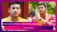 Tejasvi Surya, Karnataka BJP MP Withdraws 'Hindu Revival' Remark After Uproar