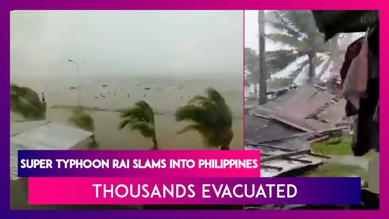 Super Typhoon Rai, One Of World's Strongest Storms, Slams Into ...