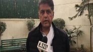 India News | Manish Tewari Moves Adjournment Motion Notice in LS for Discussion over Privatization in Banking Sector