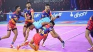 Sports News | Pro Kabaddi League: Defending Champions Bengal Warriors Defeat UP Yoddha 38-33