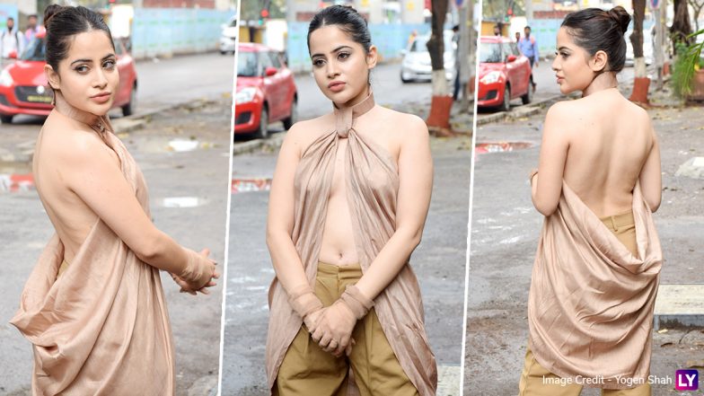 Urfi Javed Flaunts Sexy Back AGAIN As She Dons a Beige Top With Loose Pants for Her Outing in Mumbai (View Pics)