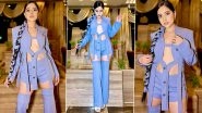 Urfi Javed Is a Glam Doll in Cutout Purple Pantsuit and Long Braid Look (View Pics)