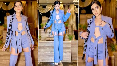 Urfi Javed Is a Glam Doll in Cutout Purple Pantsuit and Long Braid Look (View Pics)