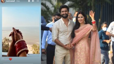 Vicky Kaushal and Katrina Kaif Sit Hand-in-Hand and Enjoy a Beachy View From Their New Home in Juhu (View Pic)