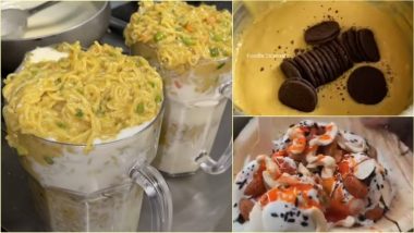 Viral Food Videos 2021: From Oreo Pakodas to Maggi Milkshake, Weirdest Food Trends That We Wish Ends With The Year