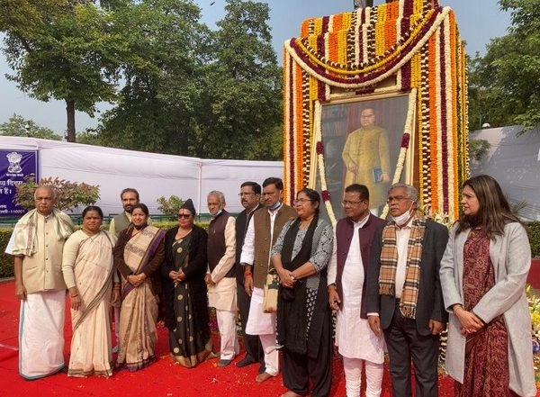 India News | Suspended RS MPs Pay Floral Tribute to Ambedkar on His Death Anniversary