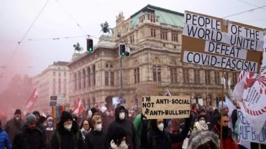 World News | Thousands of People Protesting COVID-19 Restrictions in Vienna