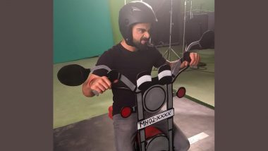 Virat Kohli in a Jovial Mood While Posing With Toy Motorcycle, See What the Indian Test Captain Wrote (Check Post)