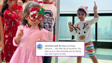 Rohit Sharma Shares Adorable Message for Daughter Samaira on Her Birthday (Check Post)