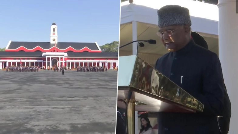 IMA POP Autumn Term 2021: President Ram Nath Kovind Reviews Passing Out Parade at Indian Military Academy in Dehradun