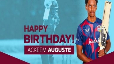 Sports News | Ackeem Auguste to Lead West Indies in U-19 World Cup