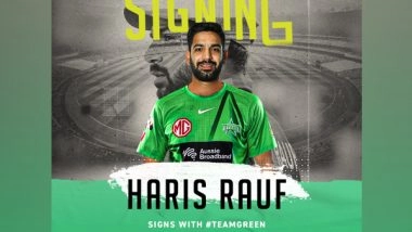 Sports News | BBL: Haris Rauf Signs with Melbourne Stars