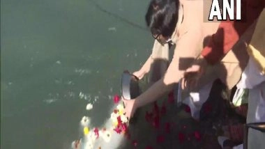 India News | Daughters of CDS General Rawat Immerse Ashes of Parents in Ganga in Haridwar