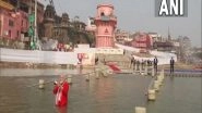 India News | Varanasi: PM Modi Takes Holy Dip in River Ganga