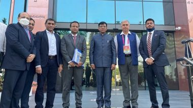 Business News | India's Health Minister Invites Global Investors from EXPO2020 to Strengthen Make-in-India