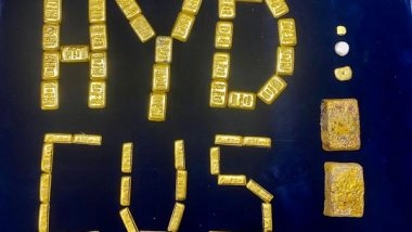 India News | Customs Officials Seize Gold from 4 Sudanese Nationals at Hyderabad Airport