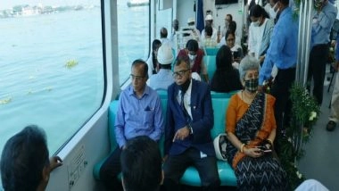India News | Goa: Cochin Shipyard Hands over First Electric Boat to Kochi Metro Rail