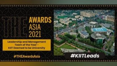 Business News | KIIT Wins 'THE Awards Asia 2021' in 'Leadership and Management Team of the Year' Category