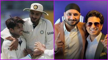 Harbhajan Singh Retires: S Sreesanth, Sachin Tendulkar and Others React As Turbanator Announces Retirement from All Forms of Cricket