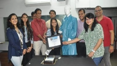 Business News | Surat's IDT Student Designs Innovative PPE for Female Sanitation Workers, Wins the National Challenge